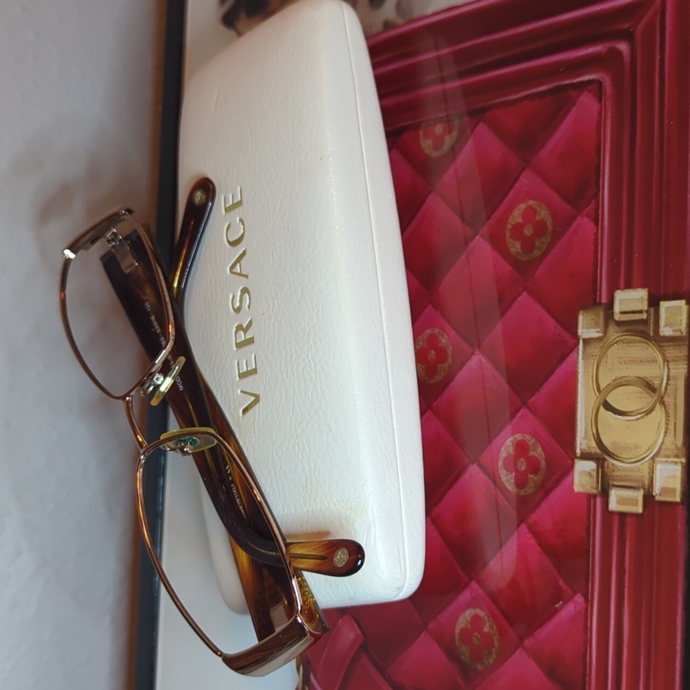 Versace Brown Gradient Tiger Mirror Frames Glasses RX - Sunglasses - Picture 5 of 11